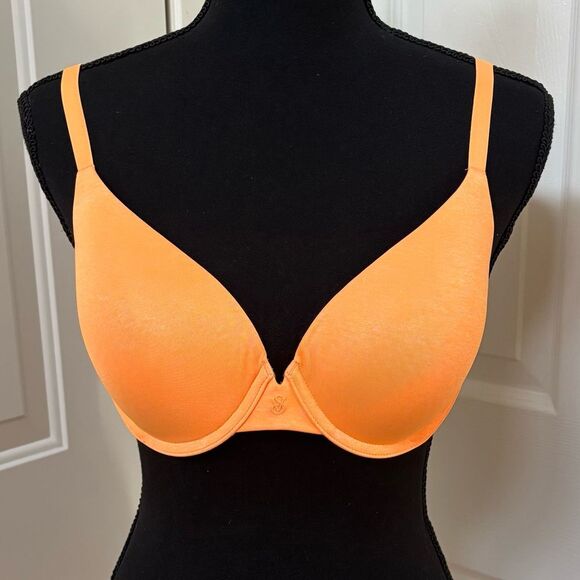 VS Uplift Semi Demi Cup Orange Bra 34D - Picture 1 of 3